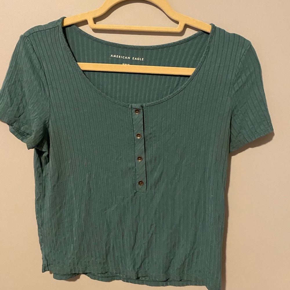 American eagle button top